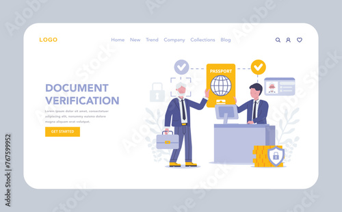 KYC concept. Flat vector illustration.