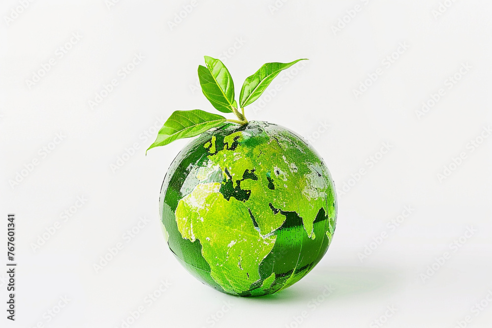 A green globe with a fresh