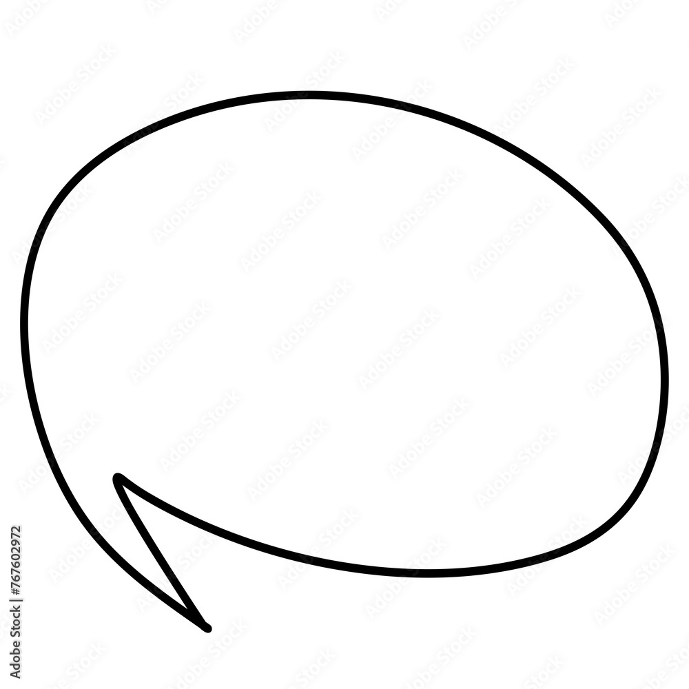Speech bubbles with outline. Template for web design, banner, mobile app, landing page and infographics. Speech bubbles with outline. Template for web design, banner, mobile app, landing page and infographics.