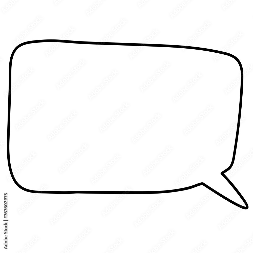 Speech bubbles with outline. Template for web design, banner, mobile app, landing page and infographics. Speech bubbles with outline. Template for web design, banner, mobile app, landing page and infographics.