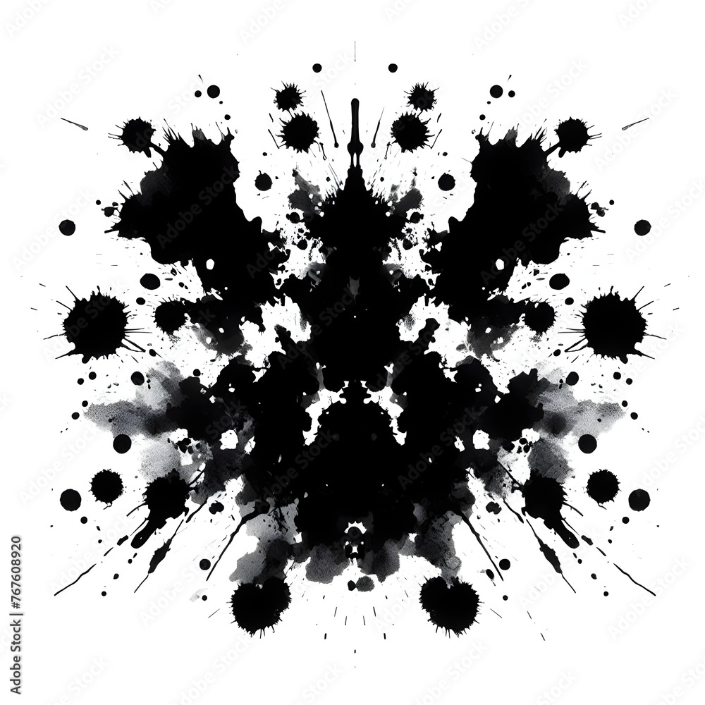 Fototapeta premium Rorschach test ink blots