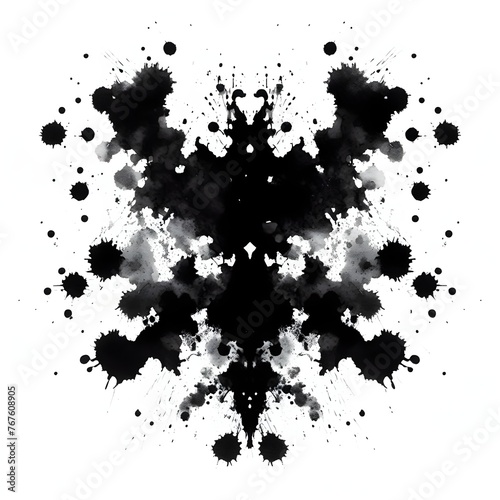 Rorschach test ink blot photo