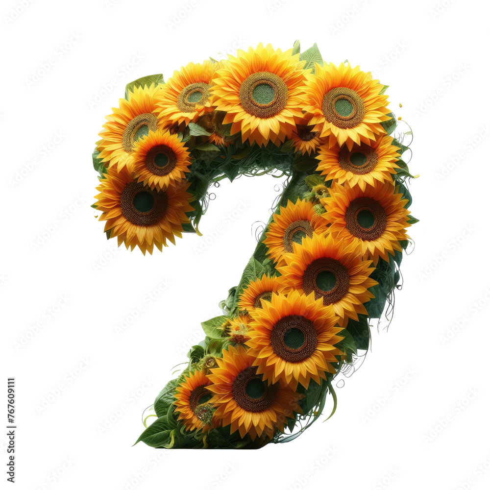 Isolated 3D Number on a Clear PNG Canvas, Generative AI Isolated 3D Number on a Clear PNG Canvas, Generative AI