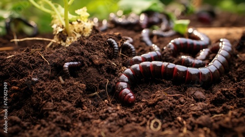 synthetic earthworms enhancing composting processes © Gefo