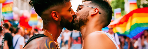gay couple kissing
