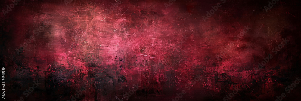 Fototapeta premium red background, red grunge texture background for poster, Dark Red Stucco Wall Background. Valentines ,Christmas banner 