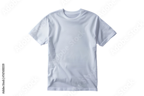 plain white classic t-shirt , front view mockup ,isolated on transparent background