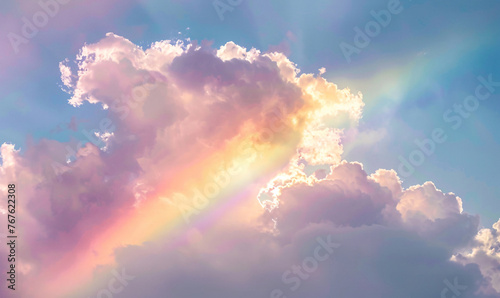 rainbow in the sky-generative ai