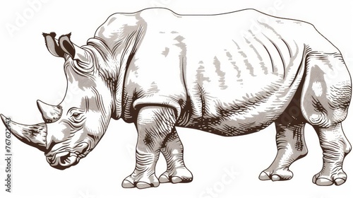  A rhinoceros, native to Africa, is an animal species found on the continent © Nadia