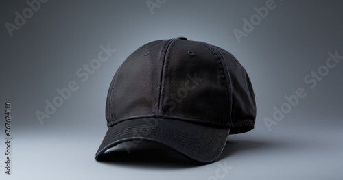 Realistic black or white or grey baseball cap hat templates, isolated on white black background, front and side view. Mockup template for artwork graphic design