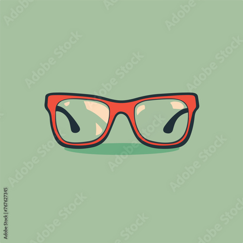 Eyeglass icon vector element design template cartoo