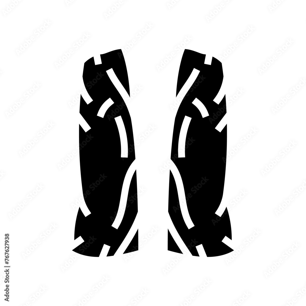 protective sleeves ppe protective equipment glyph icon vector. protective sleeves ppe protective equipment sign. isolated symbol illustration