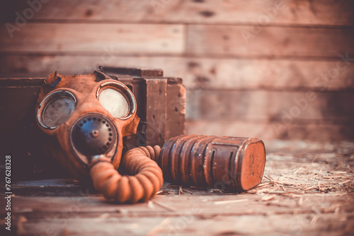 old gas mask  photo