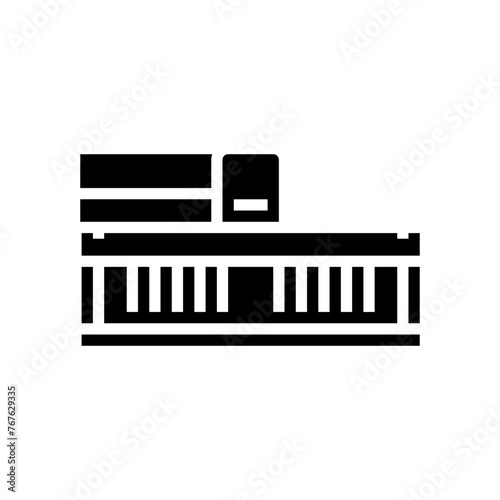 range hood restaurant equipment glyph icon vector. range hood restaurant equipment sign. isolated symbol illustration