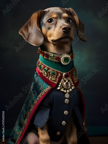 Portrait of a Royal Dog