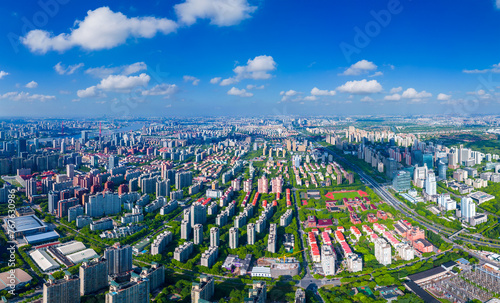 The city environment around Century Plaza, Shanghai, China