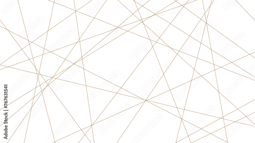 Brown random diagonal line image. Seamless abstract pattern of random lines, texture chaotic line, vector illustration