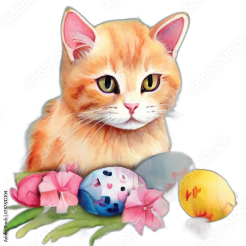 Easter Cat Egg © MdMonzurul