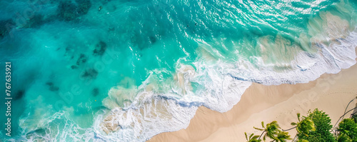 A stunning aerial view of a tropical beach © FATHOM