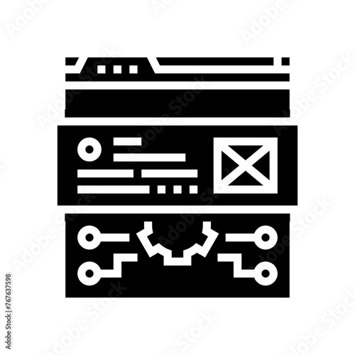 schema markup seo glyph icon vector. schema markup seo sign. isolated symbol illustration