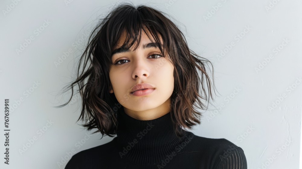 Young latina woman isolated from a clear background Young latina woman isolated from a clear background