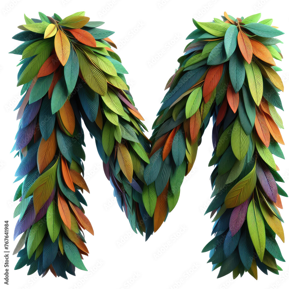 Fototapeta premium Isolated 3D Letter on a Clear PNG Canvas, Generative AI