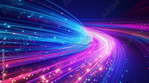 光 線 パーティクル ビジネス インターネット 青 紫, generative ai
