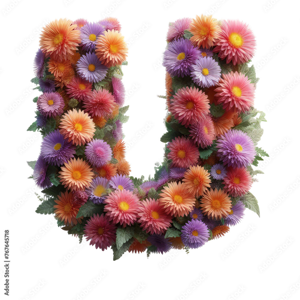 Isolated 3D Letter on a Clear PNG Canvas, Generative AI Isolated 3D Letter on a Clear PNG Canvas, Generative AI