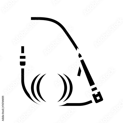 cystoscope urology glyph icon vector. cystoscope urology sign. isolated symbol illustration