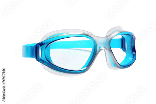 Crystal Clear Vision: A Mesmerizing Pair of Swimming Goggles. On White or PNG Transparent Background.