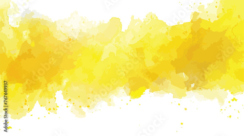 Yellow Artistic Tie Dye. Watercolor Print. Artistic D