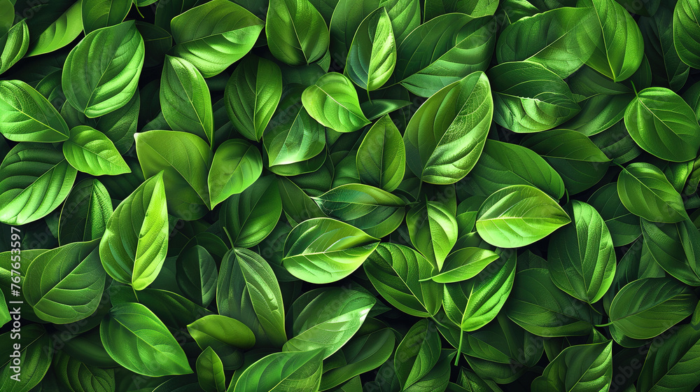 Background of Green Foliage in Full Surface Background of Green Foliage in Full Surface