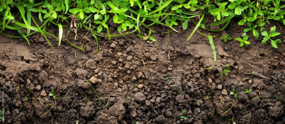 Grass and soil background with a healthy appearance can be found in my portfolio. Grass and soil background with a healthy appearance can be found in my portfolio.