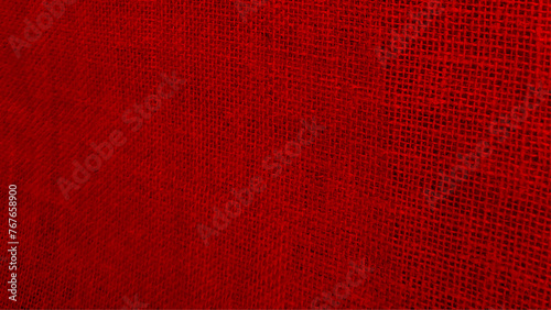 Red burlap texture background. Hessian sackcloth woven texture pattern background in red