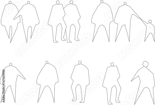 Adobe Illustrator Artwork Vector sketch design illustrator drawing of a simple person for completeness of the image