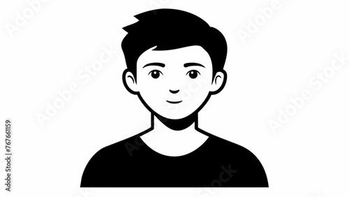 Teenage Boy Portrait Vector Expressive Face 