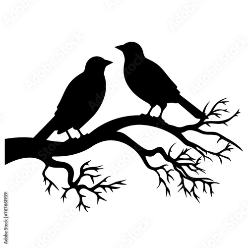 A birds sitting on top of a tree branch