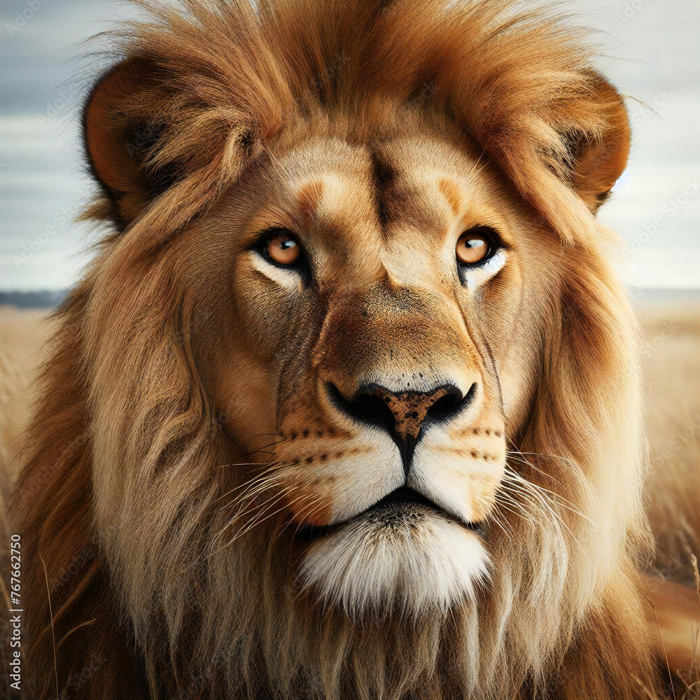 百獣の王ライオン
