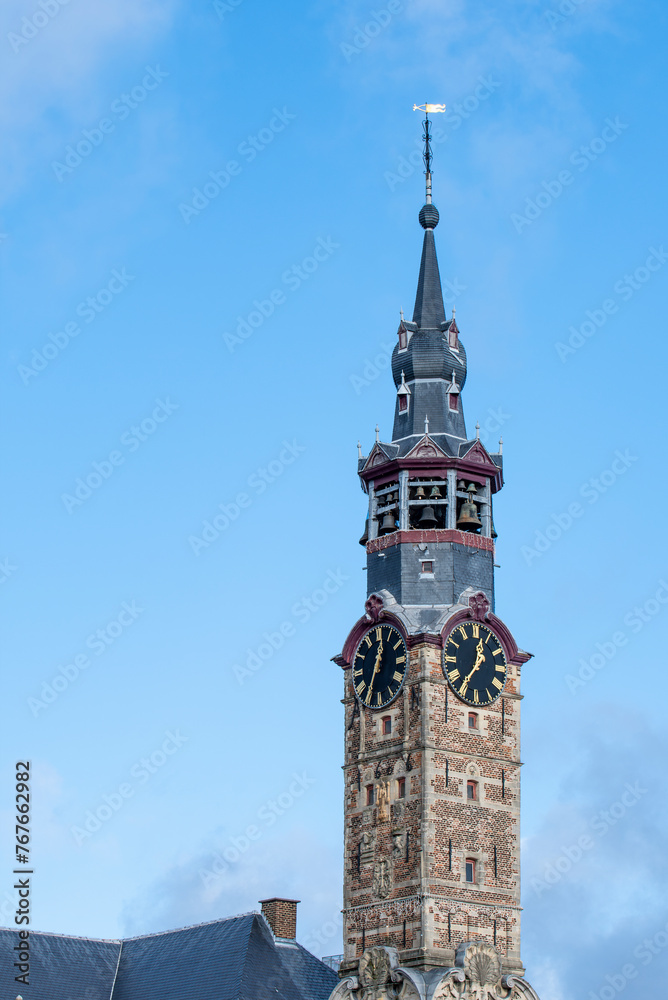 Tower of the Central Catholic Church in Sint-Truiden in Belgium