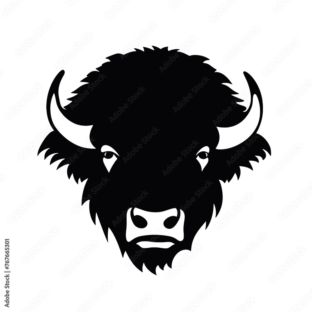 vector illustration tattoo - bison vector illustration tattoo - bison
