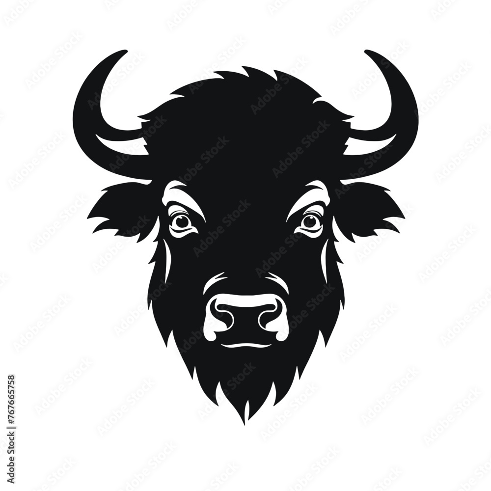 Buffalo - American Bison Silhouette Buffalo - American Bison Silhouette