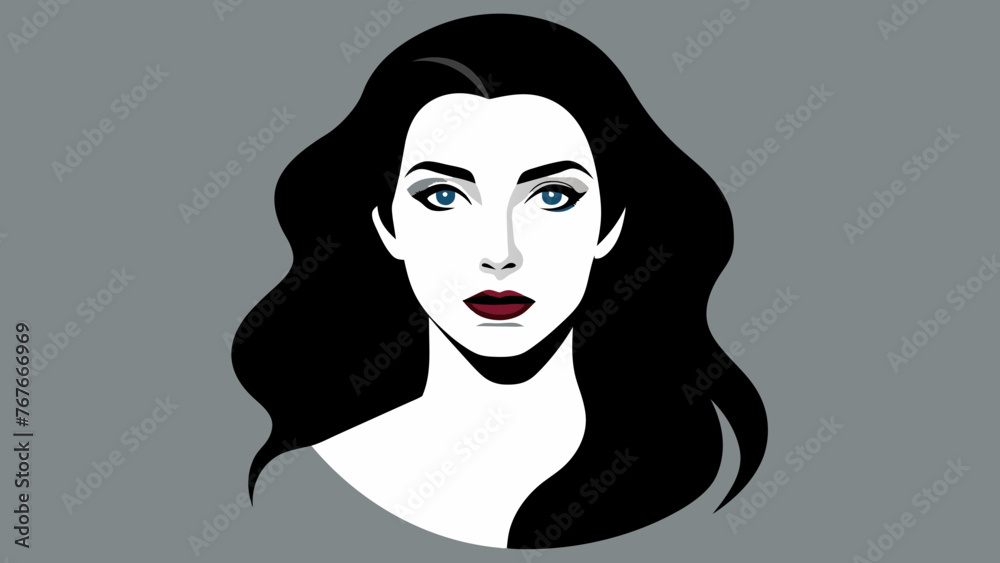 Captivating Vector Portrait Stunning Women's Face Captivating Vector Portrait Stunning Women's Face