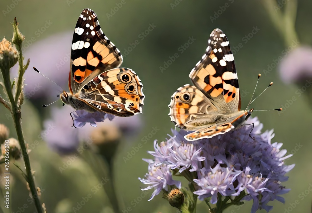 butterfly on flower butterfly on flower
