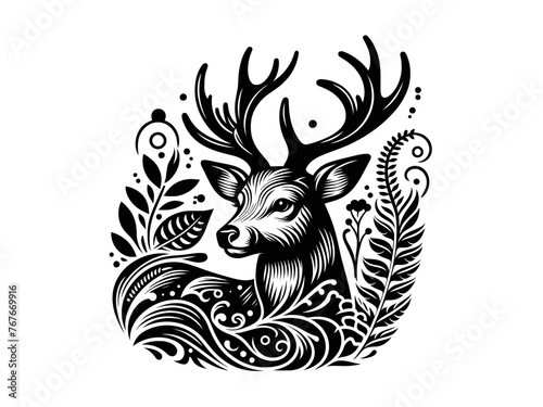 Enchanted Forests: Majestic Deer and Stag Vector Illustrations for Nature-Themed Design