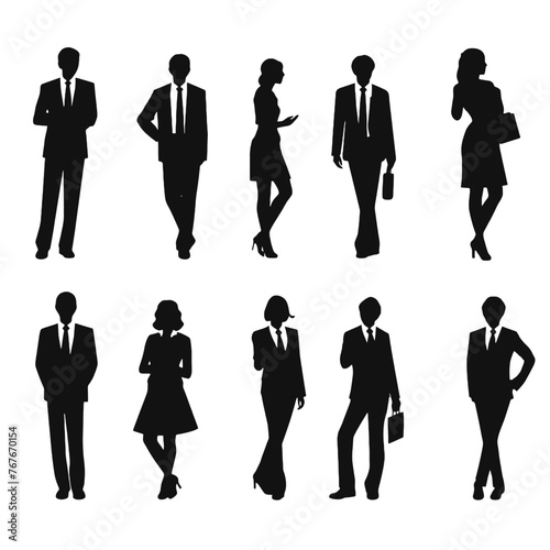 business people silhouette