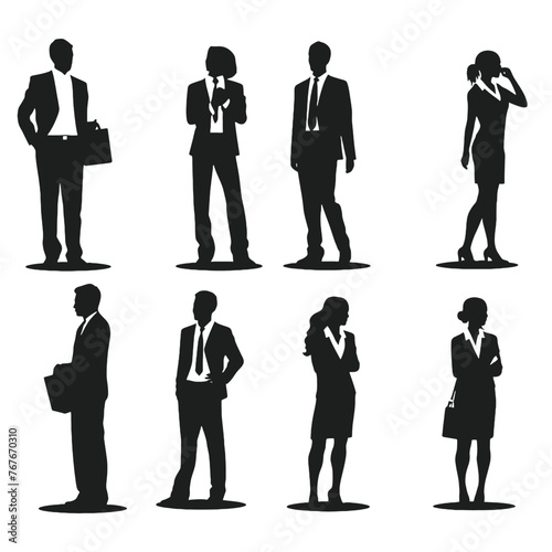 business people silhouette
