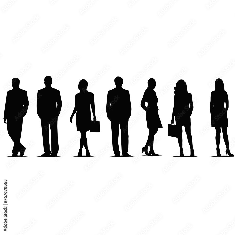 business people silhouette business people silhouette