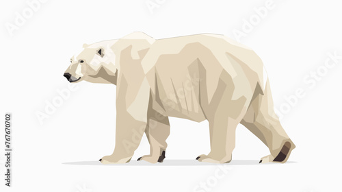 Polar Bear flat vector isolated on white background  © Ideas