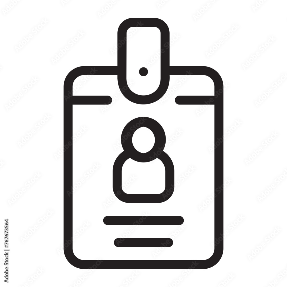id card line icon id card line icon