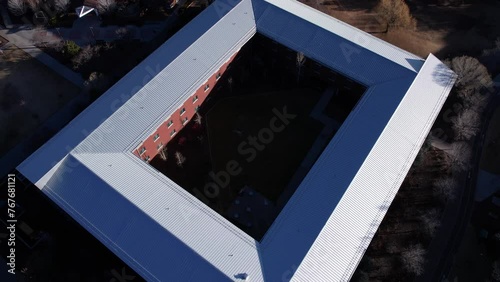Aerial View of Calderon Hall, Dormitory Building in Northern Arizona University. Flagstaff USA photo